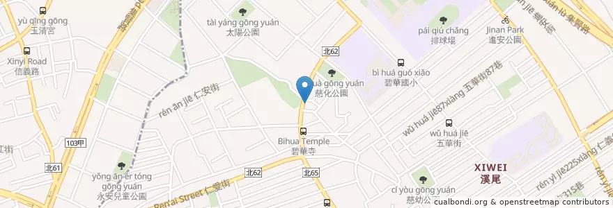 Mapa de ubicacion de 新北市立圖書館 en Tayvan, 新北市.