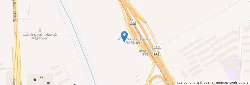 Mapa de ubicacion de 道达尔加油站(昌平路) en China, Beijing, Hebei, 朝阳区 / Chaoyang.