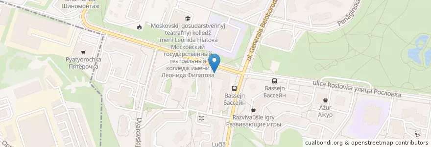Mapa de ubicacion de Марика en Rusia, Центральный Федеральный Округ, Москва, Северо-Западный Административный Округ, Район Митино.