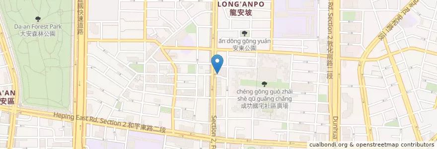Mapa de ubicacion de 京禾中醫診所 en Taiwan, Nuova Taipei, Taipei, 大安區.