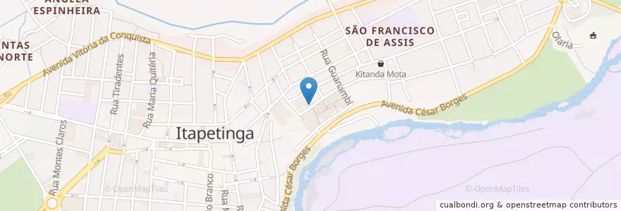 Mapa de ubicacion de Bahia Moto Service en Brasilien, Nordosten, Bahia, Região Geográfica Intermediária De Vitória Da Conquista, Microrregião De Itapetinga, Itapetinga.