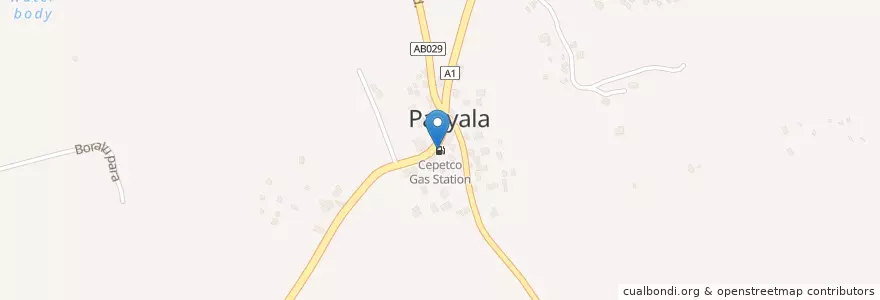 Mapa de ubicacion de Cepetco Gas Station en Sri Lanka, බස්නාහිර පළාත, ගම්පහ දිස්ත්‍රික්කය.
