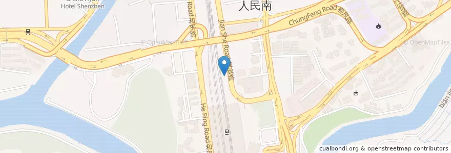Mapa de ubicacion de CRE中铁快运到达配送中心 en China, Hongkong, Guangdong, New Territories.