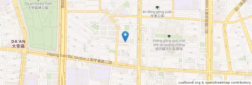 Mapa de ubicacion de Raw Cafe en Tayvan, 新北市, Taipei, 大安區.