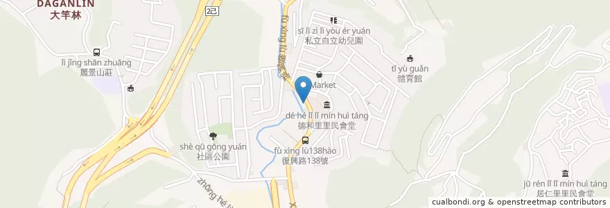 Mapa de ubicacion de 永吉牙醫 en 臺灣, 臺灣省, 基隆市, 安樂區, 中山區.