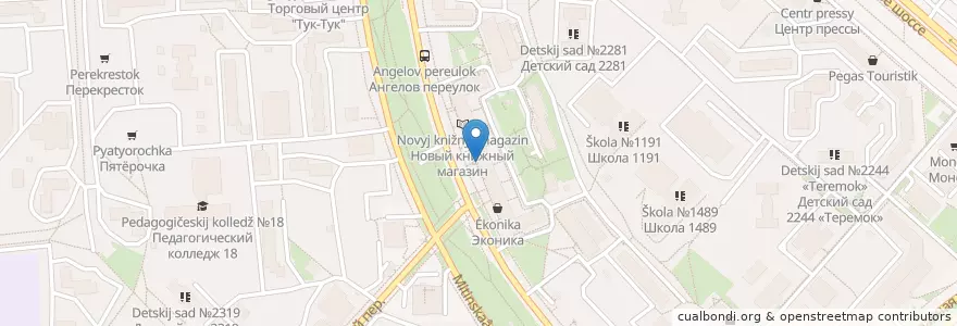 Mapa de ubicacion de Горздрав en روسيا, Центральный Федеральный Округ, Москва, Северо-Западный Административный Округ, Район Митино.