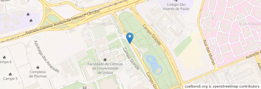 Mapa de ubicacion de LSB-01070 en Португалия, Área Metropolitana De Lisboa, Лиссабон, Grande Lisboa, Лиссабон, Alvalade.