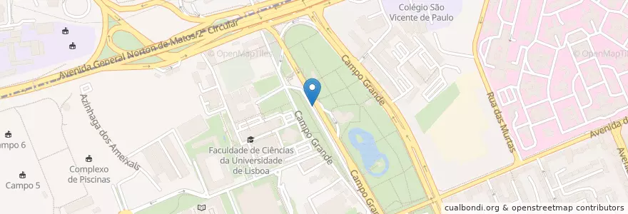 Mapa de ubicacion de LSB-01071 en پرتغال, Área Metropolitana De Lisboa, Lisboa, Grande Lisboa, لیسبون, Alvalade.