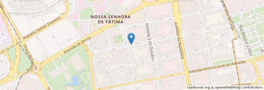 Mapa de ubicacion de LSB-00099 en 포르투갈, Área Metropolitana De Lisboa, Lisboa, Grande Lisboa, 리스본, Avenidas Novas.