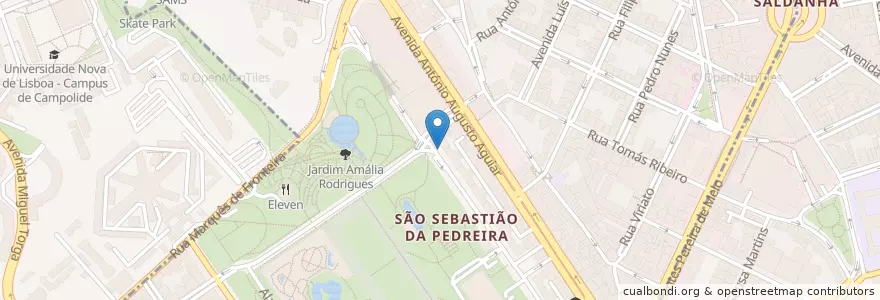 Mapa de ubicacion de LSB-00092 en Portugal, Área Metropolitana De Lisboa, Lisboa, Grande Lisboa, Lisbon, Avenidas Novas.