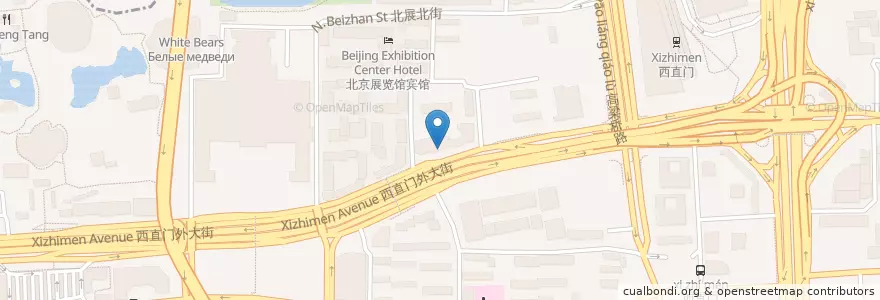 Mapa de ubicacion de China Everbright Bank en China, Beijing, Hebei, Xicheng District.