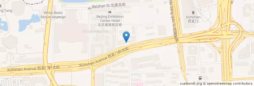 Mapa de ubicacion de 工商银行 en China, Beijing, Hebei, 西城区.
