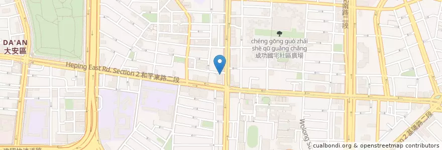 Mapa de ubicacion de Mr. Smile好吃雞排 en 臺灣, 新北市, 臺北市, 大安區.