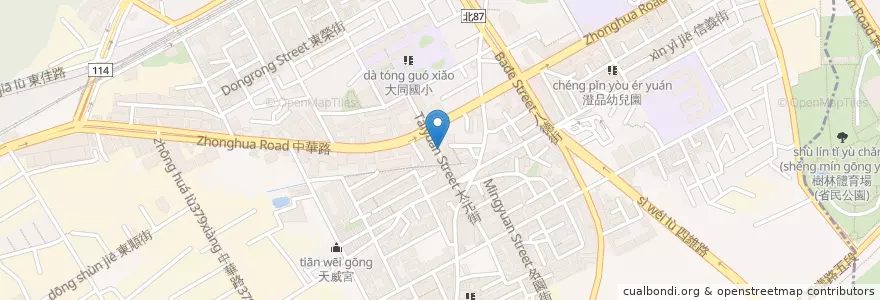 Mapa de ubicacion de 揚昇診所 en 타이완, 신베이 시, 수린 구.