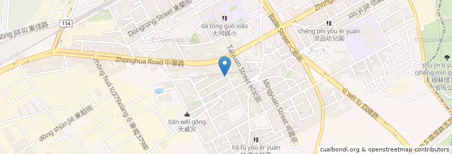 Mapa de ubicacion de 仁義宮 en 台湾, 新北市, 樹林区.