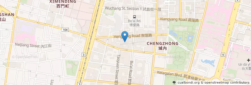 Mapa de ubicacion de 龍記搶搶鍋 en 臺灣, 新北市, 臺北市, 萬華區, 中正區.