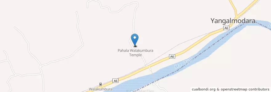Mapa de ubicacion de Pahala Walakumbura Temple en ශ්‍රී ලංකාව இலங்கை, වයඹ පළාත, කුරුණෑගල දිස්ත්‍රික්කය.
