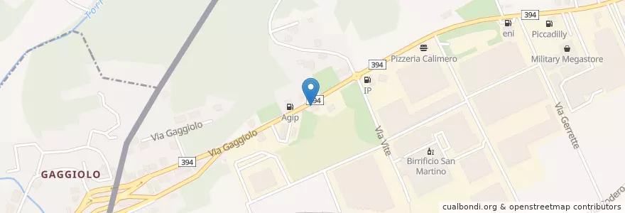 Mapa de ubicacion de vasa en Itália, Lombardia, Varese.