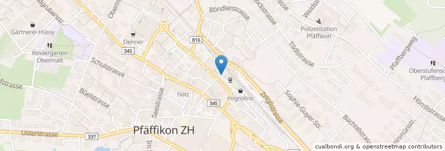 Mapa de ubicacion de Taxi 24 en Schweiz/Suisse/Svizzera/Svizra, Zürich, Bezirk Pfäffikon, Pfäffikon.