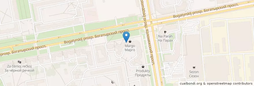 Mapa de ubicacion de Стоматологический центр en Russland, Föderationskreis Nordwest, Oblast Leningrad, Sankt Petersburg, Приморский Район, Округ Комендантский Аэродром.