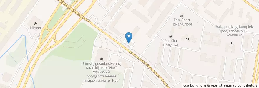 Mapa de ubicacion de Макдоналдс en روسیه, Приволжский Федеральный Округ, Башкортостан, Городской Округ Уфа.