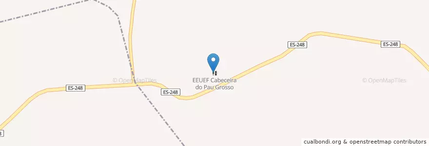 Mapa de ubicacion de EEUEF Cabeceira do Pau Grosso en Brasile, Regione Sudest, Espírito Santo, Microrregião Linhares, Região Geográfica Intermediária De São Mateus, Linhares.