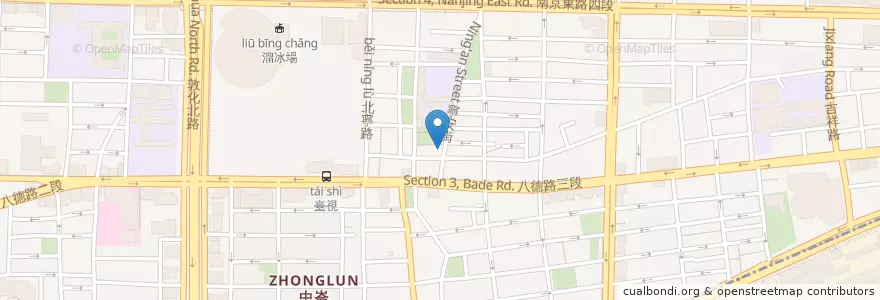 Mapa de ubicacion de 茶果子咖啡坊 en Тайвань, Новый Тайбэй, Тайбэй, 松山區.
