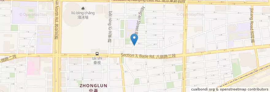 Mapa de ubicacion de 黃家牛肉麵 en Taiwan, 新北市, Taipé, 松山區.