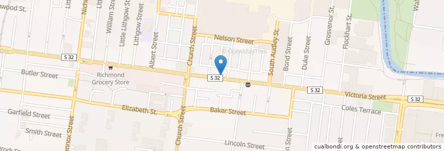 Mapa de ubicacion de Rotary Hotpot en オーストラリア, ビクトリア, City Of Yarra.