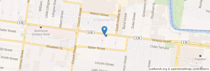 Mapa de ubicacion de Fish n Chips en Австралия, Виктория, City Of Yarra.
