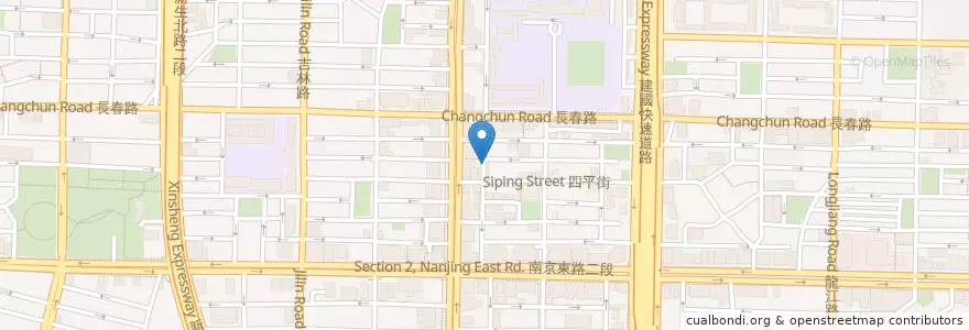 Mapa de ubicacion de 風味范盒 en 臺灣, 新北市, 臺北市, 中山區.