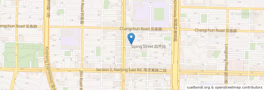 Mapa de ubicacion de 繼光香香雞 en 타이완, 신베이 시, 타이베이시, 중산 구.