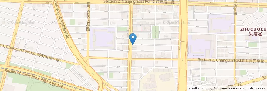Mapa de ubicacion de 喜乃膳日式料理 en Tayvan, 新北市, Taipei, 中山區.