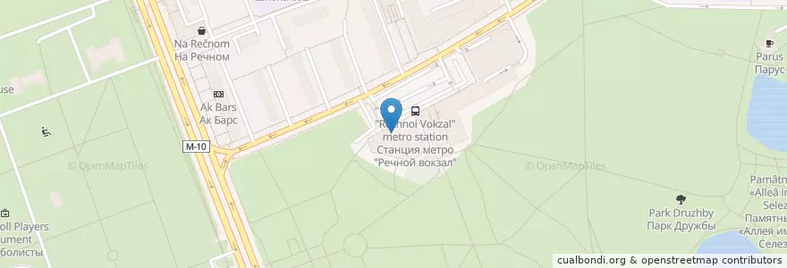 Mapa de ubicacion de Макдоналдс en Rusia, Distrito Federal Central, Москва, Северный Административный Округ, Район Левобережный.