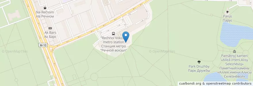 Mapa de ubicacion de Бургер Кинг en Rusia, Центральный Федеральный Округ, Москва, Северный Административный Округ, Район Левобережный.