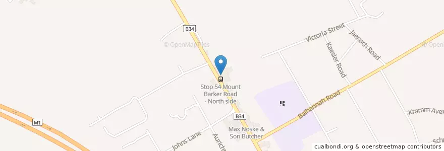 Mapa de ubicacion de The Old Mill en Australië, Zuid-Australië, Mount Barker District Council.