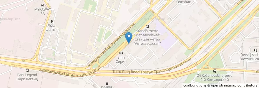 Mapa de ubicacion de Легенда en Russia, Distretto Federale Centrale, Москва, Южный Административный Округ, Даниловский Район.