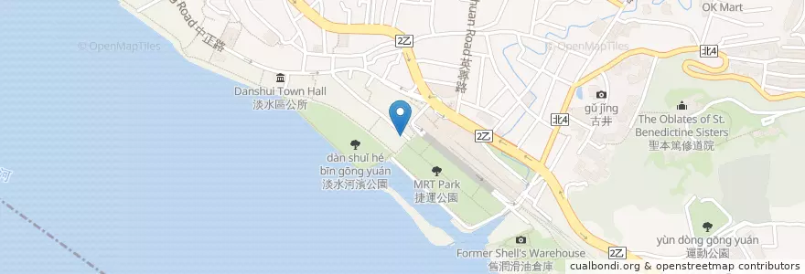 Mapa de ubicacion de 巨無霸霜淇淋 en 타이완, 신베이 시, 단수이 구.