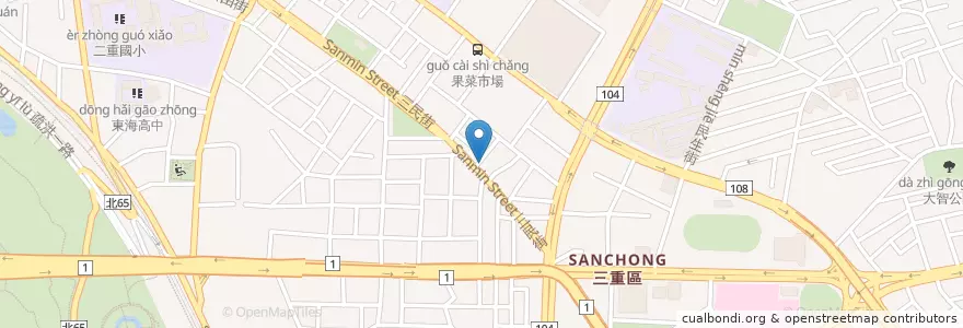 Mapa de ubicacion de 豪美自助餐 en Taiwan, Neu-Taipeh.