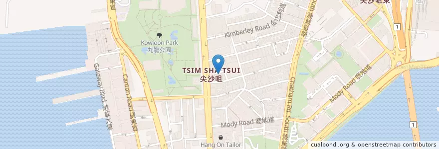 Mapa de ubicacion de Tapa Gria en China, Guangdong, Hong Kong, Kowloon, New Territories, Yau Tsim Mong District.
