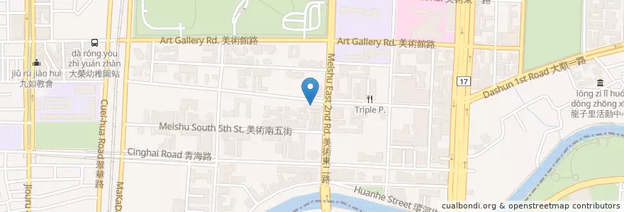 Mapa de ubicacion de 檸檬香茅火鍋 en تايوان, كاوهسيونغ, 鼓山區.
