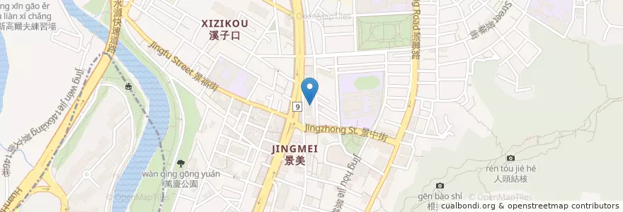 Mapa de ubicacion de 脆皮雞排 en Taiwan, Neu-Taipeh, Taipeh, Wenshan.