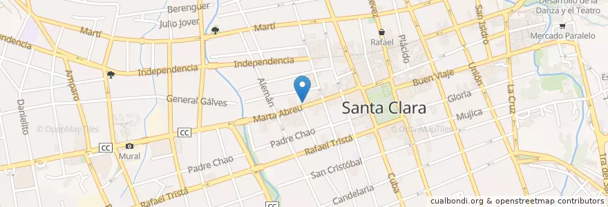Mapa de ubicacion de Yerba Buena en Küba, Villa Clara, Santa Clara, Ciudad De Santa Clara.