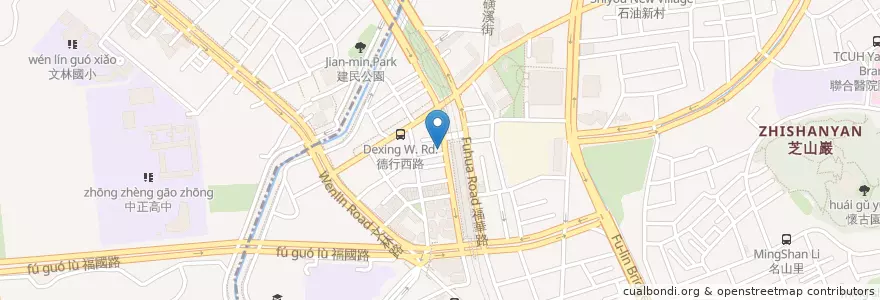 Mapa de ubicacion de 天母芝美時尚診所 en Taiwan, Nuova Taipei, Taipei, 士林區.