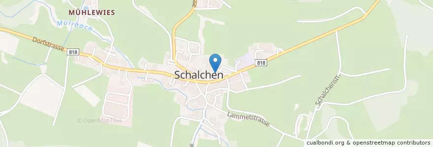 Mapa de ubicacion de Chrüz en Швейцария, Цюрих, Bezirk Pfäffikon, Wildberg.
