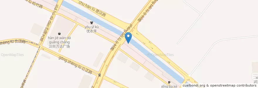Mapa de ubicacion de 翠华餐厅 en 中国, 湖北省, 武汉市, 武昌区, 水果湖街道.