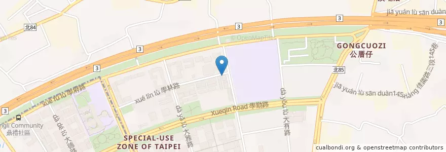 Mapa de ubicacion de Color Free 童顏無忌 美術‧音樂 en Tayvan, 新北市, 樹林區.