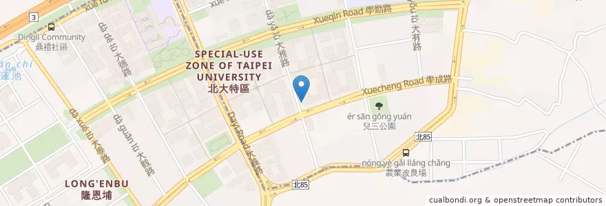 Mapa de ubicacion de 台北富邦商業銀行 en Taïwan, Nouveau Taipei, Shulin.