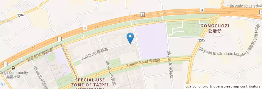 Mapa de ubicacion de 小亨利美語 en تايوان, تايبيه الجديدة, 樹林區.