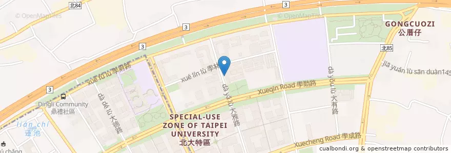 Mapa de ubicacion de 必勝客Pizza Hut 三峽北大店 en تايوان, تايبيه الجديدة, 樹林區.